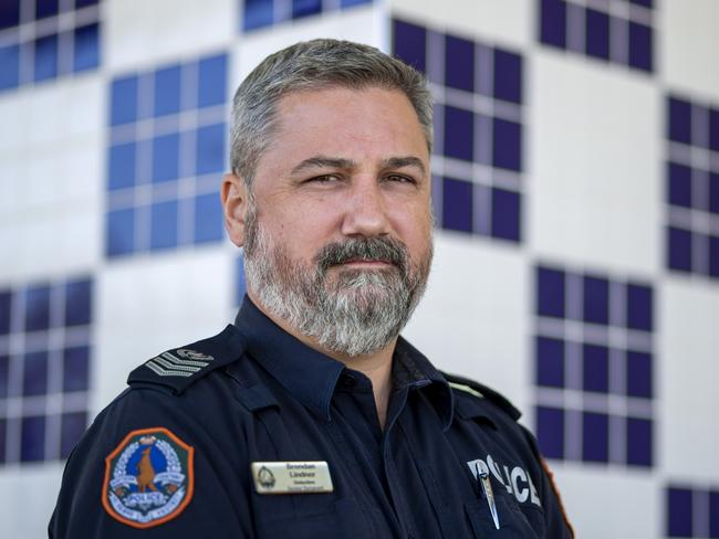 NT Police Detective Senior Sergeant Brendan Lindner. Picture: Floss Adams.