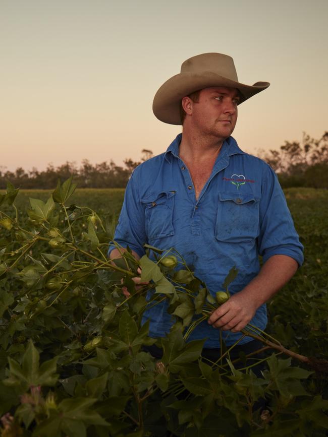 Boggabilla NSW farmer Sam Coulton. The Coultons run a large-scale mixed farming operation across a number of properties in Queensland and northern NSW, growing 5500ha of irrigated cotton and 7000-8000ha of cereal crops alongside 4000 Angus cattle.