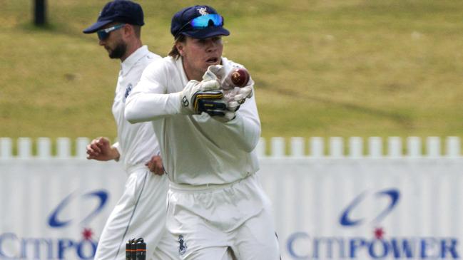 Premier Cricket: St Kilda v Carlton. Carlton keeper Jai Lemire.  Picture: Valeriu Campan