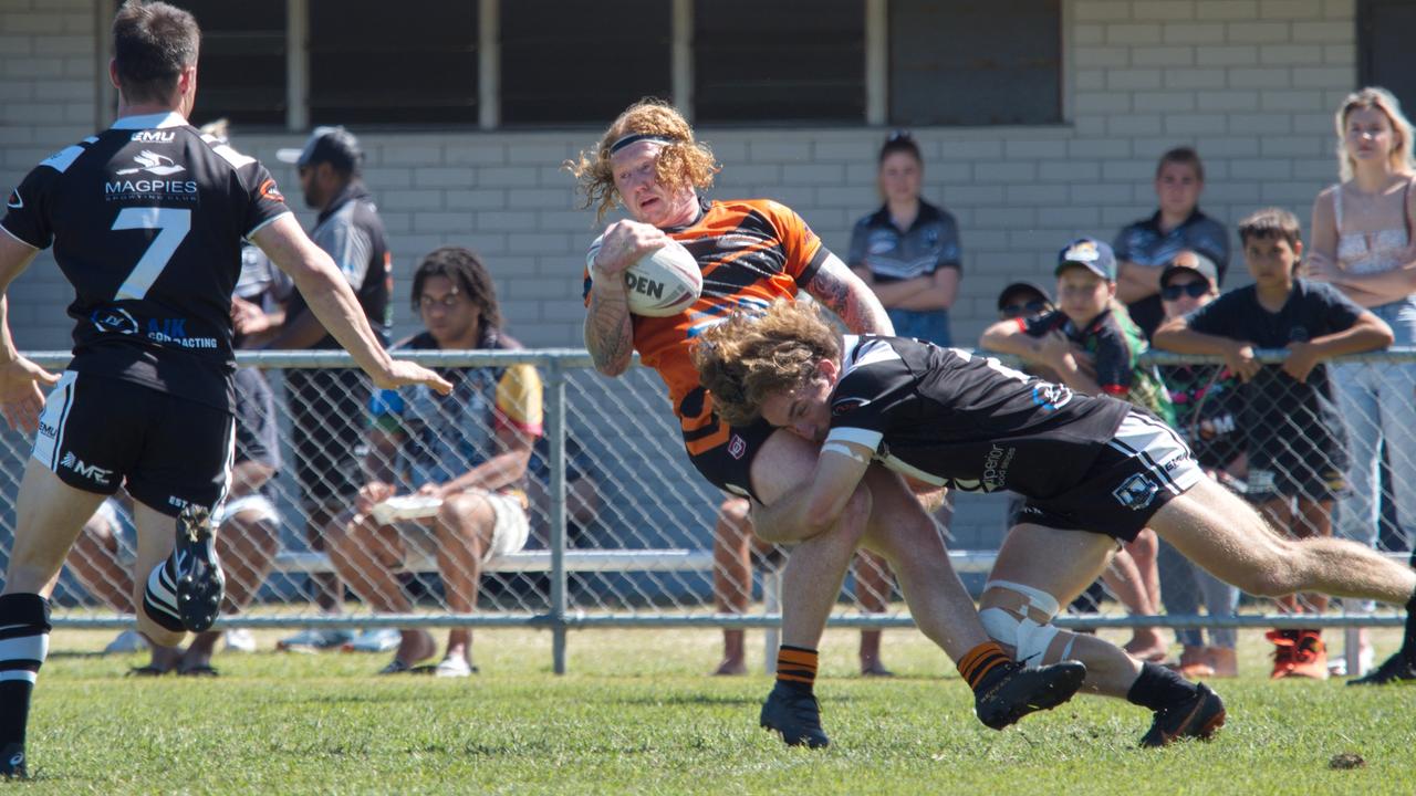 Jake Thornton (with the ball). Picture: Marty Strecker