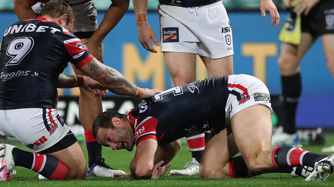 Boyd Cordner did not return after a head knock. (Photo by Cameron Spencer/Getty Images)