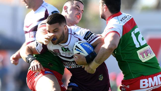 Kurtis Rowe scored two tries for the Bears. Picture: Getty Images