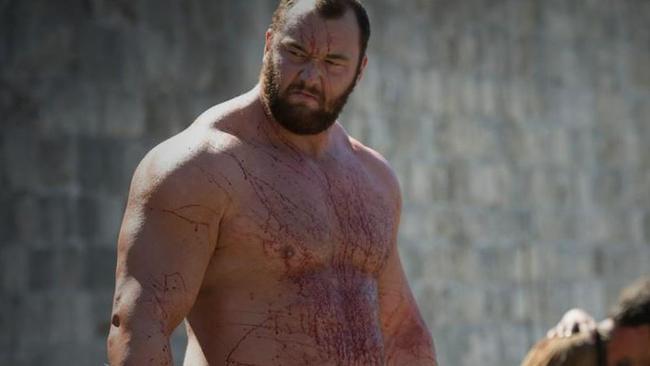 Hafthor as The Mountain in Game of Thrones. Don’t pick a fight with this guy.