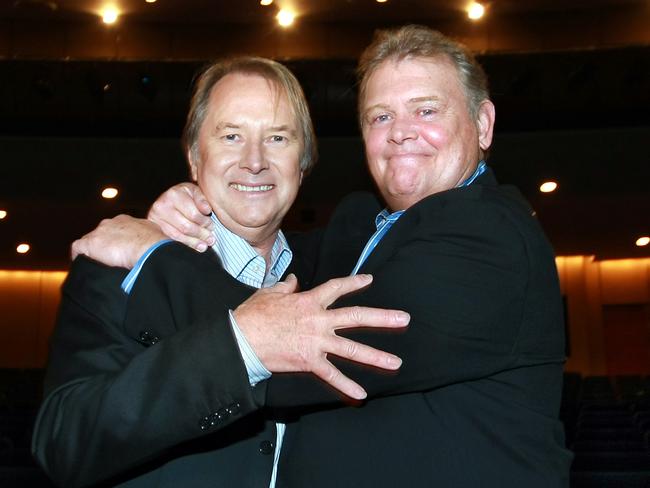 Glenn Wheatley with his client — and best friend — singer John Farnham.