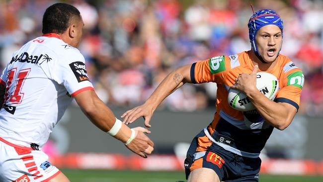 Knights star Kalyn Ponga is one of the game’s most sociable players. Picture: AAP