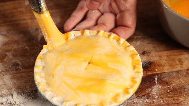 Brush the pie for best results. Picture Rebecca Michael.