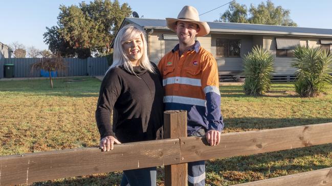 ‘Life-saving’: James Chandler with partner Jane Laughlin. Picture: Supplied