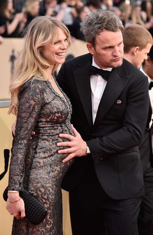 Jason Clarke and Cecile Breccia attend the 24th Annual Screen Actors Guild Awards at The Shrine Auditorium on January 21, 2018 in Los Angeles, California. Picture: Getty