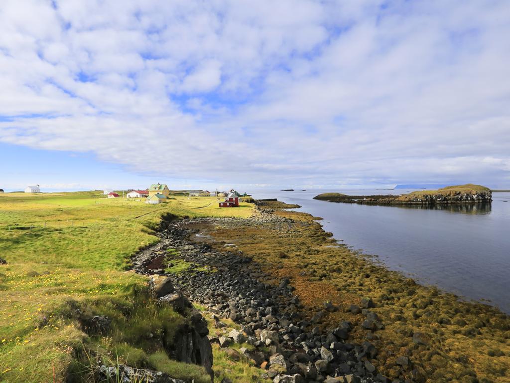 The rugged island is only 2km wide.