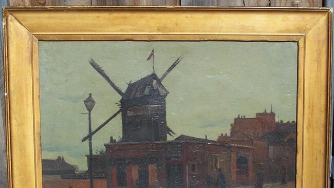 The painting bought for $60 at a Geelong market that the owner believes may be an original Vincent van Gogh.