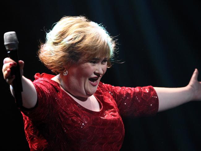 Susan Boyle performs during her musical I Dreamed A Dream at the Theatre Royal in Newcastle, England. Picture: AP Photo/Scott Heppell