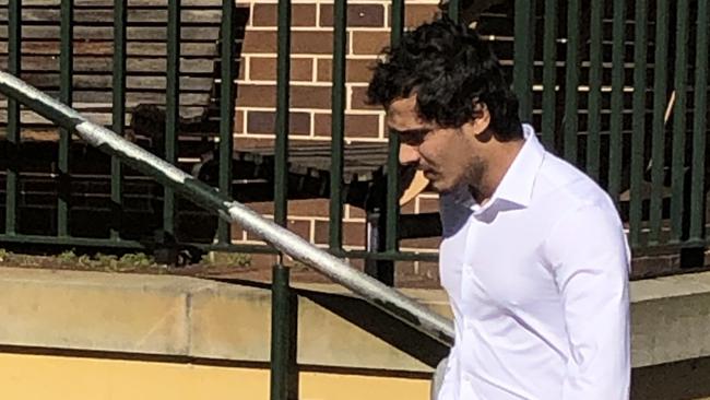 Ali Reza Bahrami, 20, of Auburn,  enters Manly Courthouse on Wednesday to face sentencing on cocaine charges. Picture: Jim O'Rourke