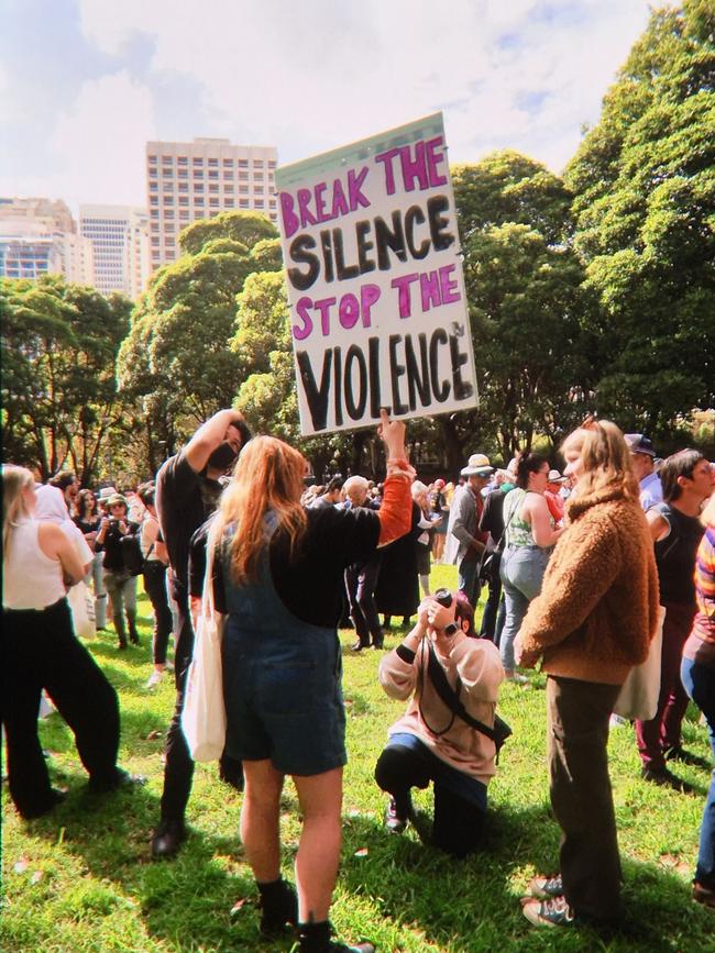 Thousands attended the No More: National Rally Against Violence march in Sydney on Saturday. Picture: Sam Ruttyn