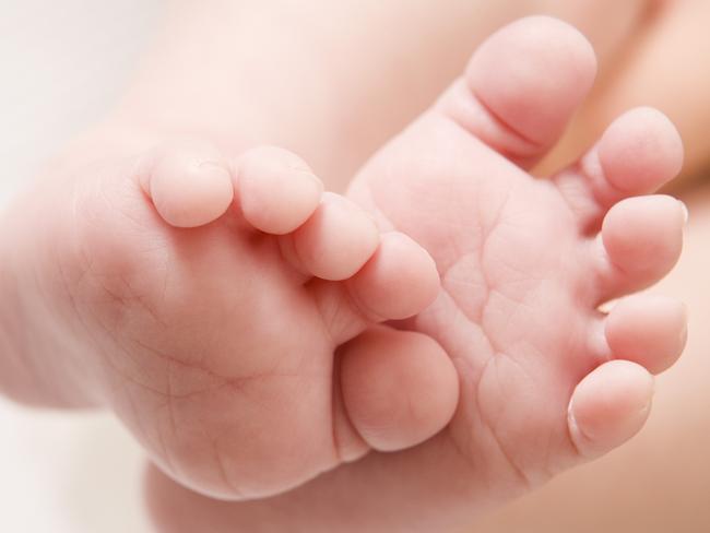 Baby feet. Children feet. stock image. Picture: ThinkStock