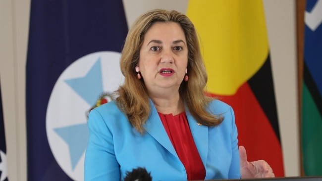 Queensland Premier Annastacia Palaszczuk issued an apology to the bullied victims in the public sector after one day earlier brushing aside the suggestion to say sorry. Picture: NewsWire / Sarah Marshall