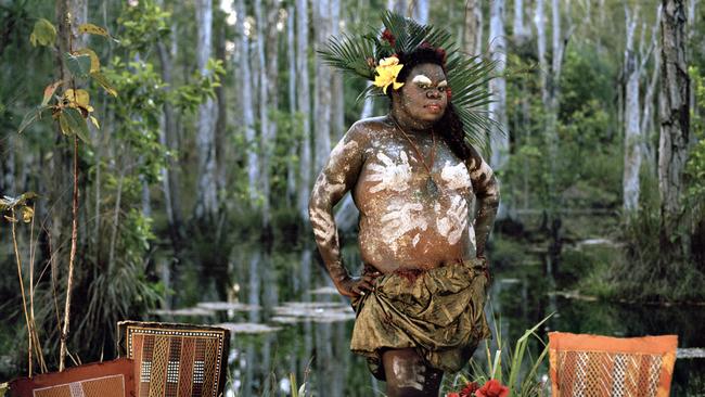 A sistagirl on the Tiwi Islands in the Northern Territory.