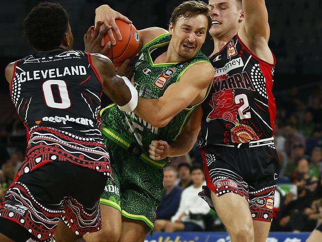 Ryan Broekhoff worked hard in a losing effort. Picture: Getty Images