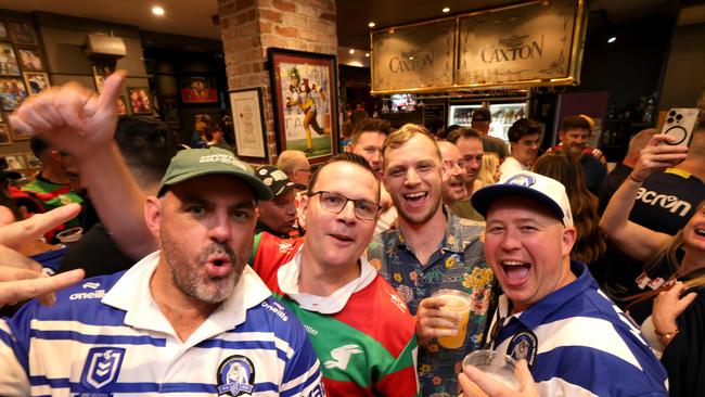 Crowds at Caxton Hotel. Picture: Steve Pohlner