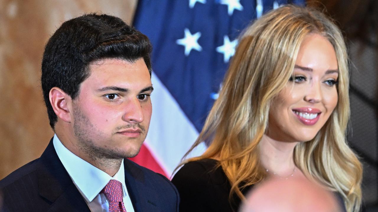 Tiffany Trump and her husband Michael Boulos. Picture: AFP.