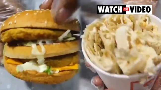 Man turns cheeseburger into ice cream