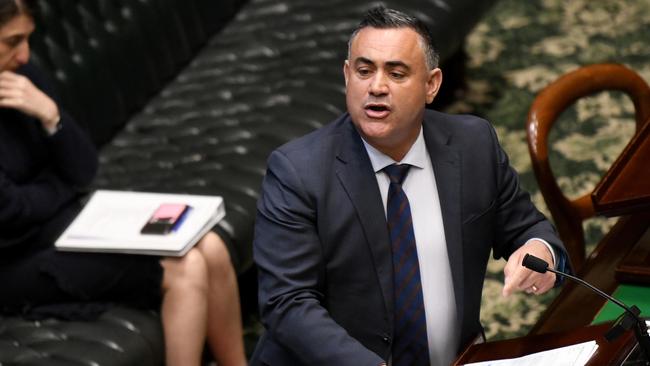 There is some fear within the Liberal party that the Nationals, led by Deputy Premier John Barilaro, will let them down. Picture: NCA NewsWire/Bianca De Marchi