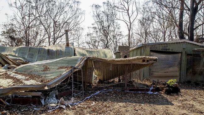 Their home was destroyed. Picture: Jerad Williams