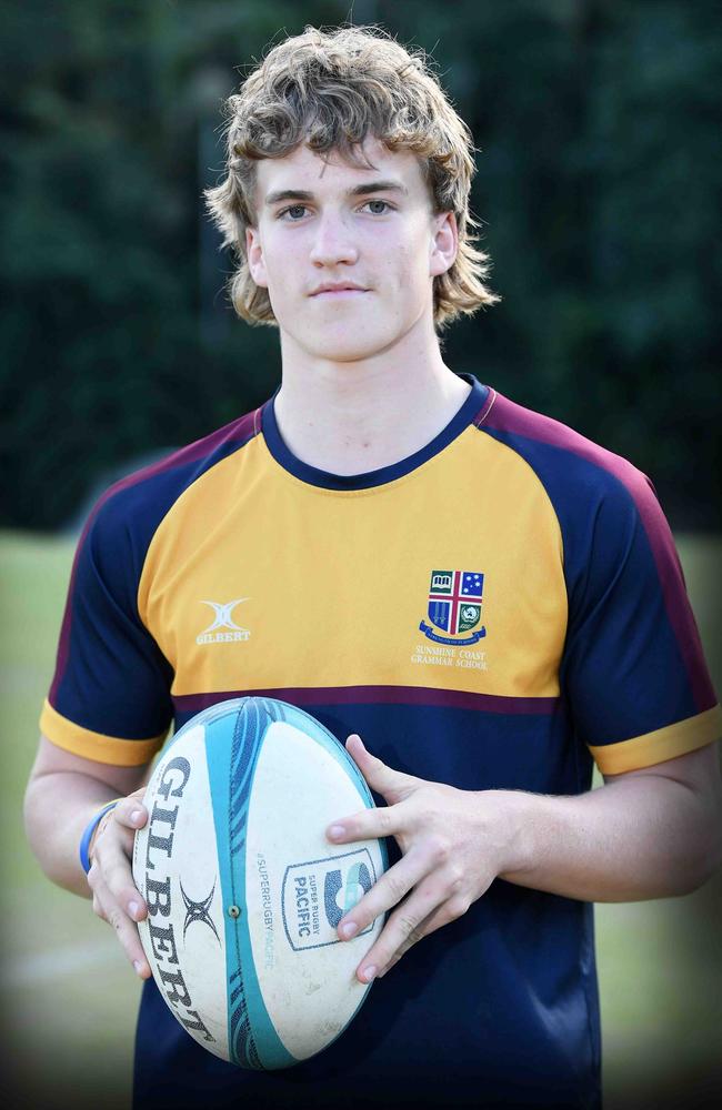 Sunshine Coast Grammar School student Zac Nicol has been selected in the U16 Queensland Reds Emerging Cup team. Picture: Patrick Woods.