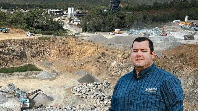 CAMM Quarries and Concrete operations manager Aiden Wherry said a new fixed concrete production facility would help the business meet future demand in Townsville. Picture: Supplied.