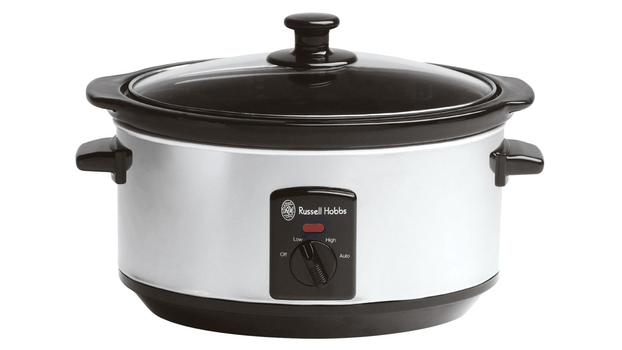 This compact Russell Hobbs slow cooker is a staple for small households.  Picture: Amazon Australia