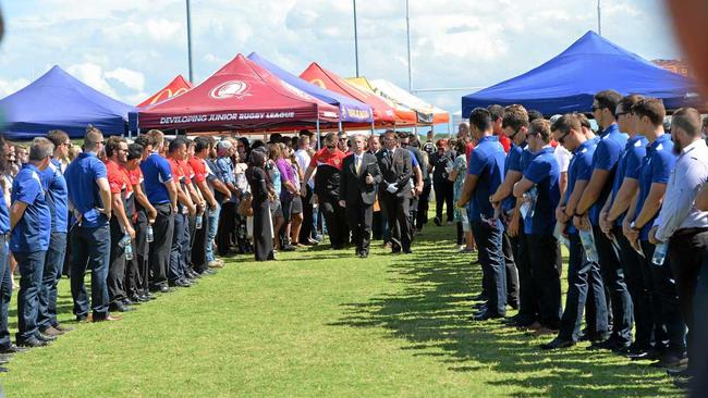 Regan Grieve&#39;s celebration of life ceremony in Mackay. Picture: Peter Holt