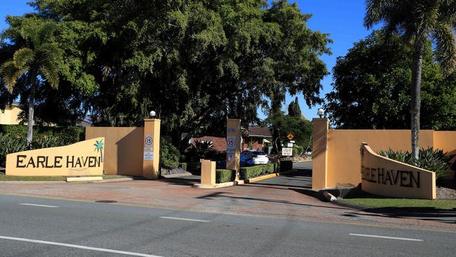 The besieged Earle Haven nursing home in Nerang. Pics Adam Heade