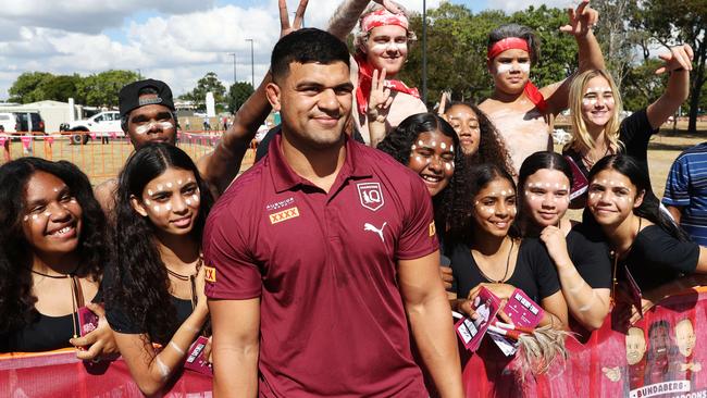 Queensland Origin forward David Fifita made a mockery of the Titans’ media ban.