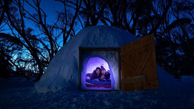 Stay cosy in an igloo with Australian Nature Experience. Picture: Tom Putt