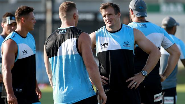 Cronulla Sharks training session at Shark Park in Woolooware. Picture: Toby Zerna