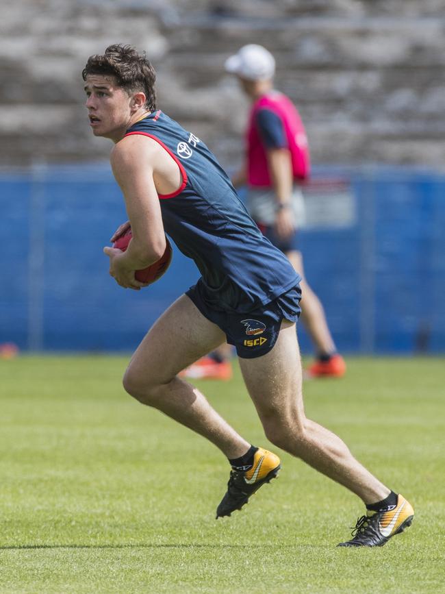 Adelaide Crows youngster Ned McHenry. Picture: Simon Cross