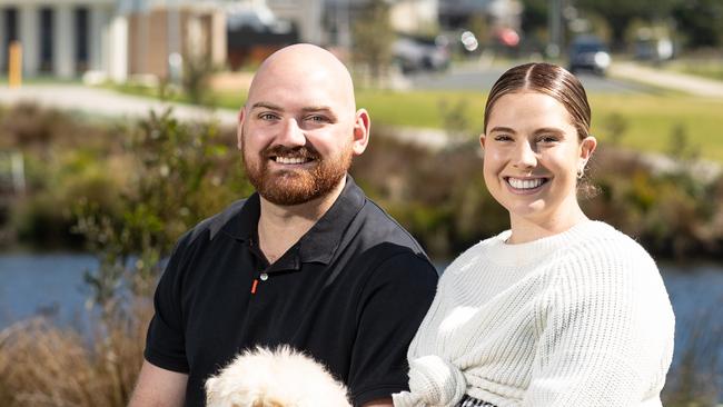 Homebuyers Josh and Stephanie Raish. Picture: Julian Andrews