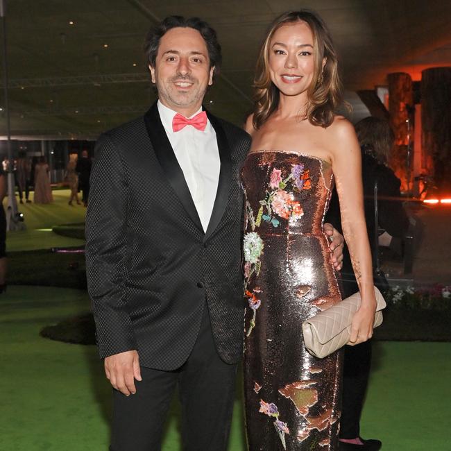 Sergey Brin and his estranged wife Nicole Shanahan. (Photo by Stefanie Keenan/Getty Images for Academy Museum of Motion Pictures )