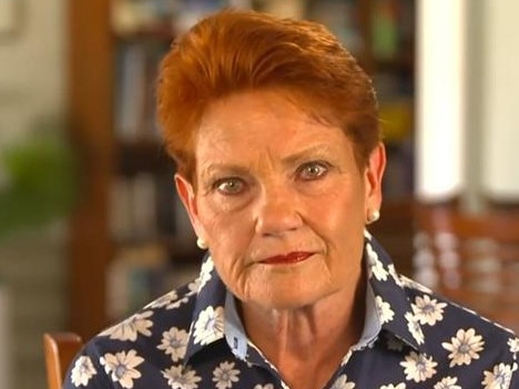 Senator Pauline Hanson has broken down in an interview after a court ruled comments she made about a fellow parliamentarian were 'racist'.