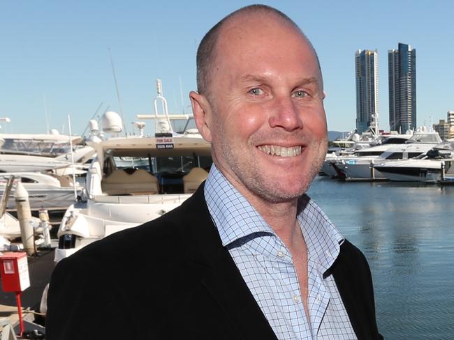 8/7/2016: Nine News National director Darren Wick with Nine Gold Coast News reader Wendy Kingston, at Pier Restaurant , Marina Mirage, on the Gold Coast. Nine News is celebrating 20 yrs on the Gold Coast. Pic Lyndon Mechielsen/The Australian