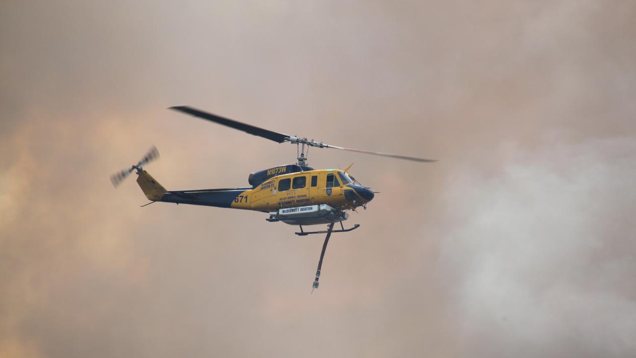 Thick smoke has blanketed much of Wanneroo and surrounds, with winds blowing it westerly. Picture: NCA NewsWire / Anthony Anderson