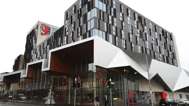 University of Tasmania student accommodation on the corner of Elizabeth and Melville streets in Hobart. Picture: NIKKI DAVIS-JONES