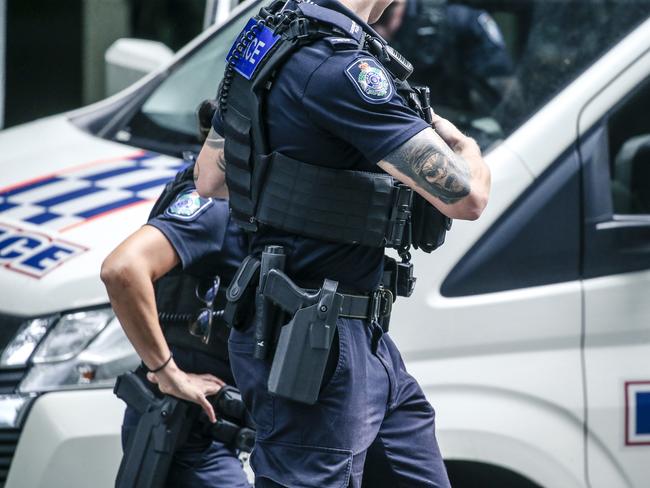 BRISBANE, AUSTRALIA - NewsWire Photos - JANUARY 17, 2025:  A generic photo of Queensland Police in Brisbanes CBD.Picture: NewsWire / Glenn Campbell