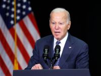 LEESBURG, VIRGINIA - FEBRUARY 08: U.S. President Joe Biden speaks during the annual House Democrats 2024 Issues Conference on February 08, 2024 in Leesburg, Virginia. House Democrats met for the annual retreat outside of Washington, DC to discuss a range of issues ahead of the upcoming election.   Anna Moneymaker/Getty Images/AFP (Photo by Anna Moneymaker / GETTY IMAGES NORTH AMERICA / Getty Images via AFP)