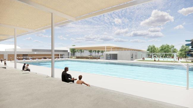 Concept plans for the new aquatic centre at Port Macquarie.