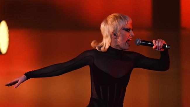 Amyl and The Sniffers perform during the 2022 ARIA Awards. Picture: Getty Images