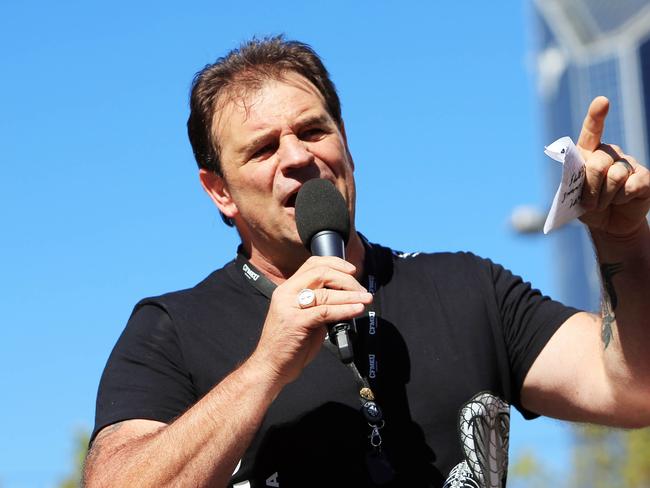 CFMEU state secretary John Setka during a union rally in the Melbourne CBD. Picture: Aaron Francis.