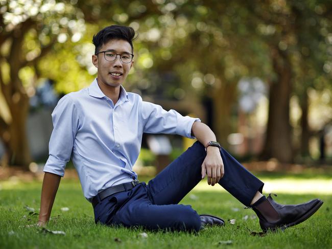 DAILY TELEGRAPH - 21.12.24Law student at UNSW Daniel Tang pictured today on campus. Picture: Sam Ruttyn