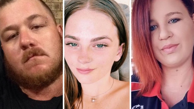 Pheobe Bishop and her housemates James Wood and Tanika Bromley.
