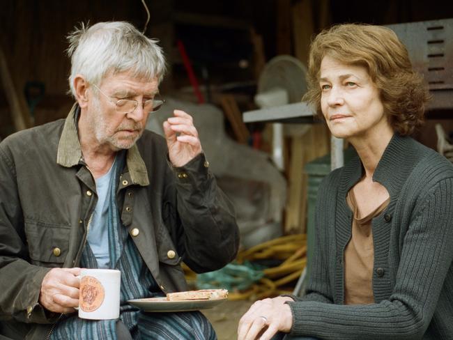 Tom Courtenay and Charlotte Rampling in the searing <i>45 Years</i>.