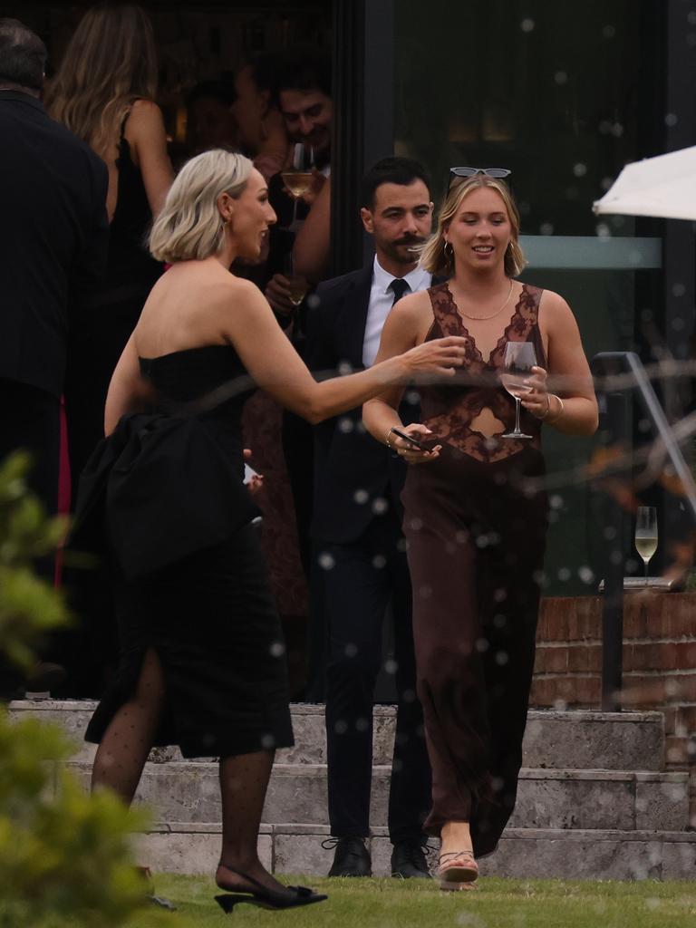 Matthew Higgins’ father’s girlfriend, Kellie Jago, left, at Ms Higgin’s wedding. Picture: NewsWire/ Peter Barnes